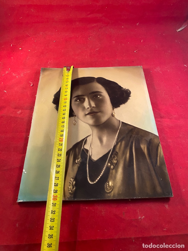 Segunda mano: Retrato cart&oacute;n sobre madera - Foto 2