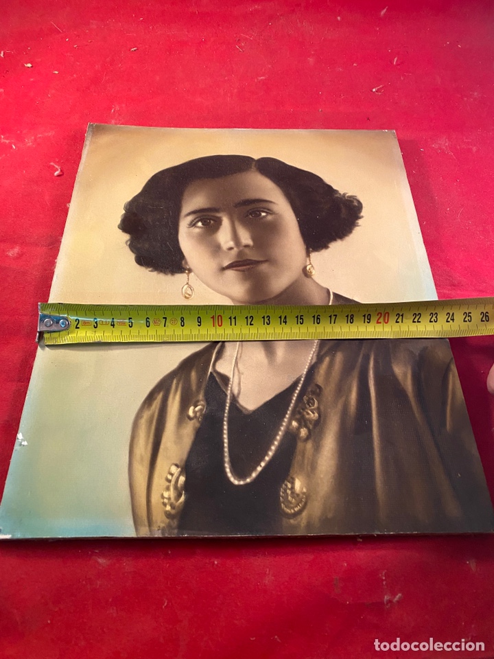 Segunda mano: Retrato cart&oacute;n sobre madera - Foto 3