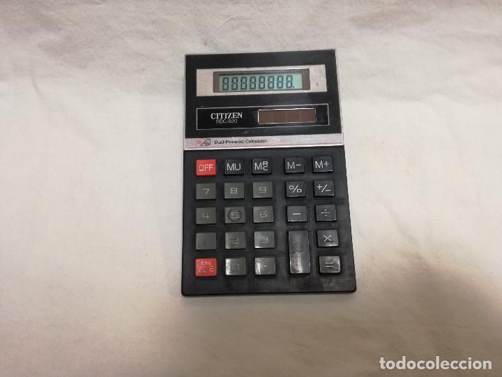 Segunda mano: CALCULADORA SOLAR - CITIZEN SDC-820 (FUNCIONANDO) - Foto 1