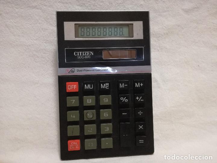 Segunda mano: CALCULADORA SOLAR - CITIZEN SDC-820 (FUNCIONANDO) - Foto 2