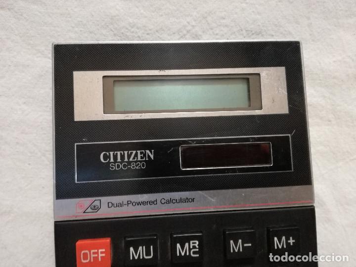 Segunda mano: CALCULADORA SOLAR - CITIZEN SDC-820 (FUNCIONANDO) - Foto 5