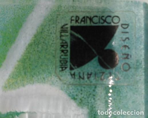 Segunda mano: Bandeja Cristal Decorado Hojas - Foto 3