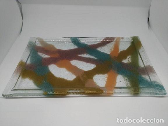 Segunda mano: Bandeja Cristal Decorado Arena - Foto 1