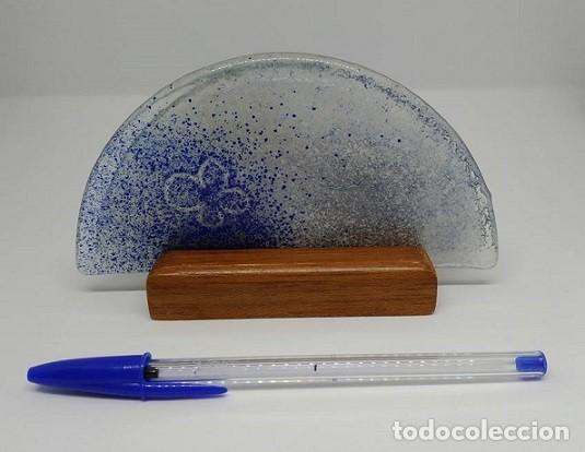 Segunda mano: Servilletero Cristal Flor Azul - Foto 2