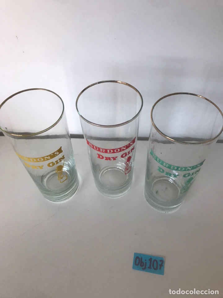 Segunda mano: JUEGO DE VASOS - BURDON&rsquo;S DRY GIN - Foto 2