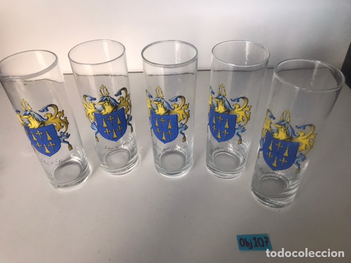 Segunda mano: JEGO DE VASOS CON ESCUDO - Foto 2