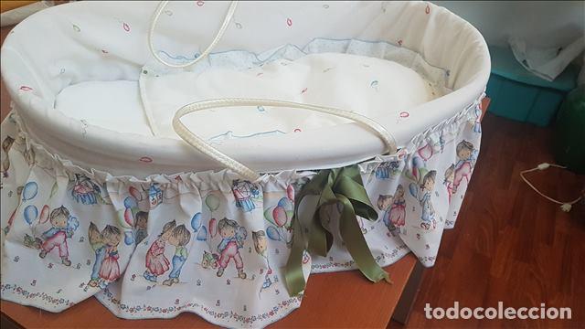 Segunda mano: cuco , moises,capazo de mimbre con sus complementos y patas - moises - Foto 7