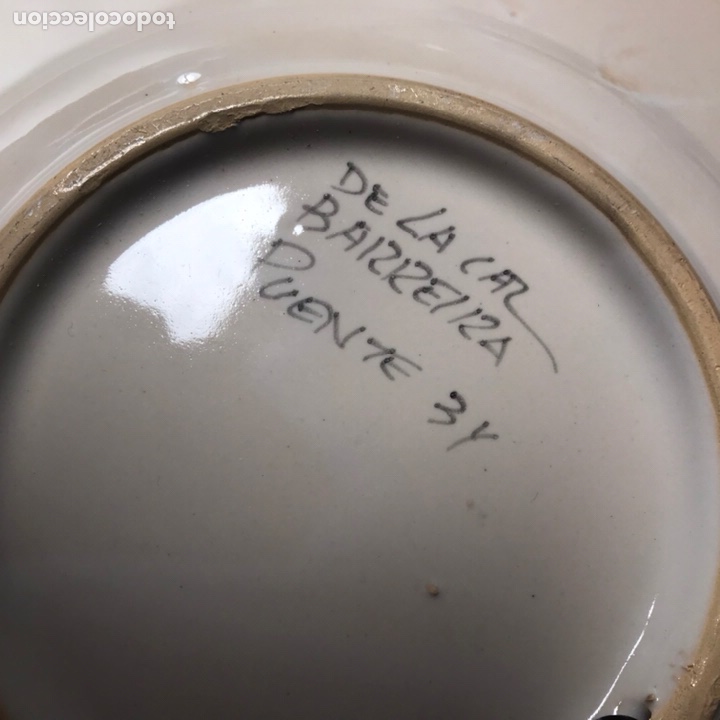 Segunda mano: ANTIGUO PLATO FIRMADO - Foto 2