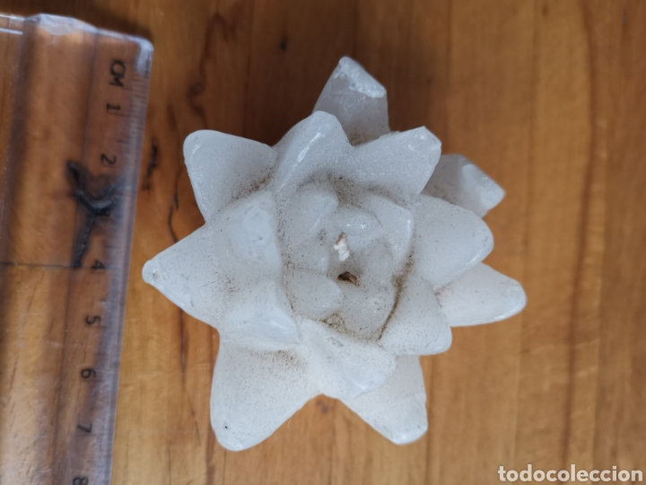 Segunda mano: Vela con forma de Edelweiss o flor de las nieves - Foto 2