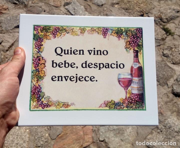 Segunda mano: Azulejo Quien vino bebe - Foto 3