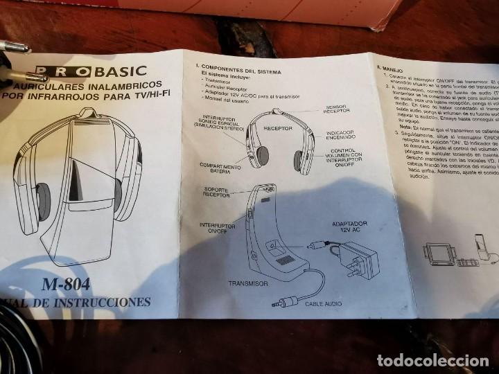Segunda mano: AURICULAR INALAMBRICO PROBASIC M-804 FUNCIONANDO CON INSTRUCCIONES Y CAJA - Foto 4
