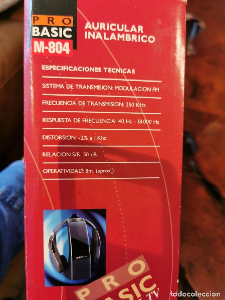 Segunda mano: AURICULAR INALAMBRICO PROBASIC M-804 FUNCIONANDO CON INSTRUCCIONES Y CAJA - Foto 7