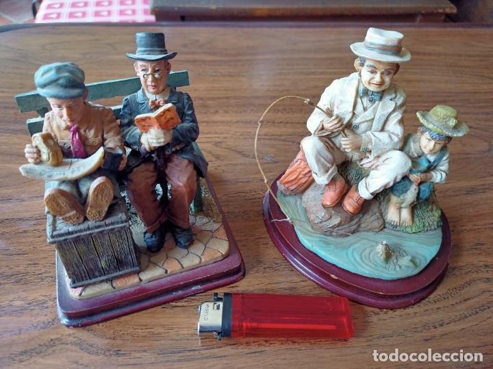 Segunda mano: lote de dos figuritas en resina - Foto 1