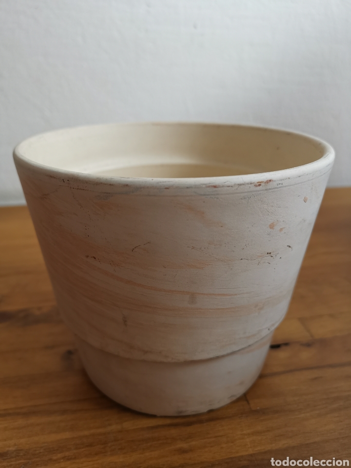 Segunda mano: Maceta de cer&aacute;mica blanca - Foto 2