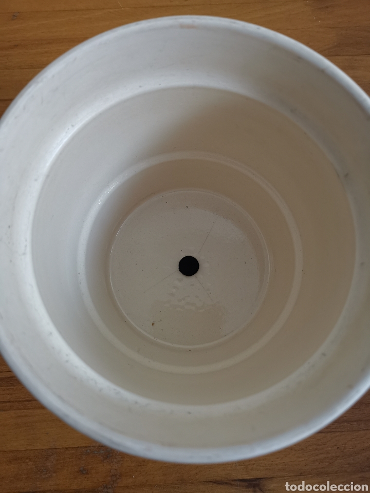 Segunda mano: Maceta de cer&aacute;mica blanca - Foto 5