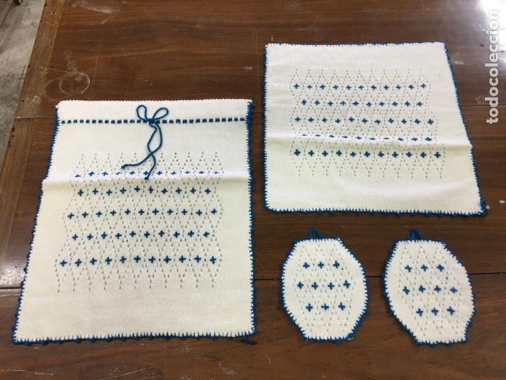 Segunda mano: BOLSA DE PAN, MANTEL Y MANOPLAS - HECHAS DE LABOR - MANUALMENTE - Foto 1
