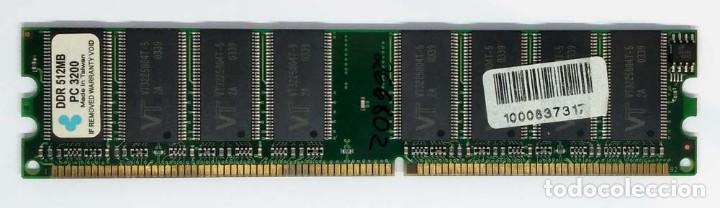 Segunda mano: Memoria RAM VT DDR 512MB PC3200 - Foto 1