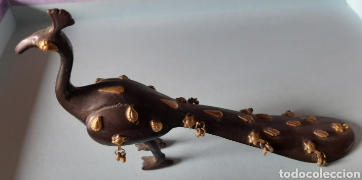 Segunda mano: Figura Pavo Real de metal - Foto 1