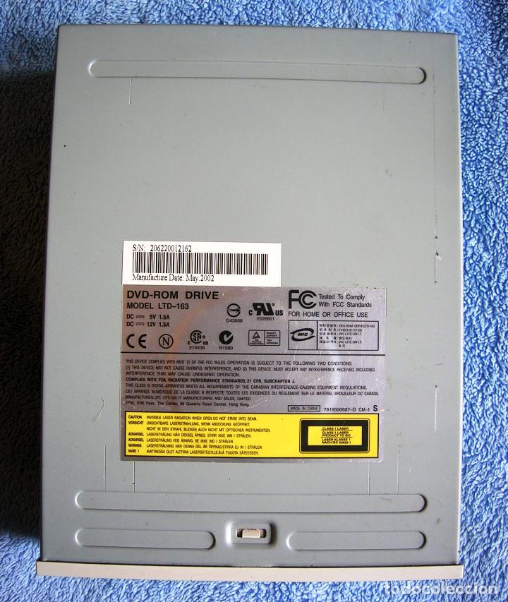 Segunda mano: LECTOR INTERNO DVD - ROM DRIVE MODELO LTD-163 - Foto 2