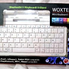 Segunda Mano: MINI TECLADO BLUETOOTH WOXTER K 60 W COMP: I-PAD, I-PHONE, TABLET PC, PLAYSTATION, WII, XBOX, NUEVO. Lote 229248915