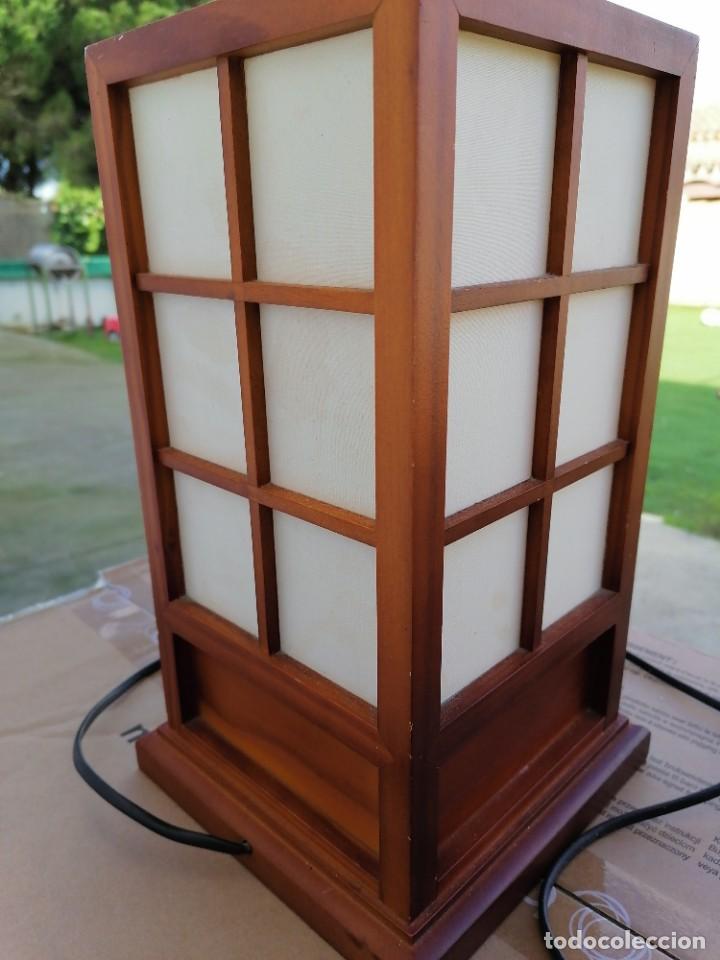 Segunda mano: Lampara de madera con cajon - Foto 4