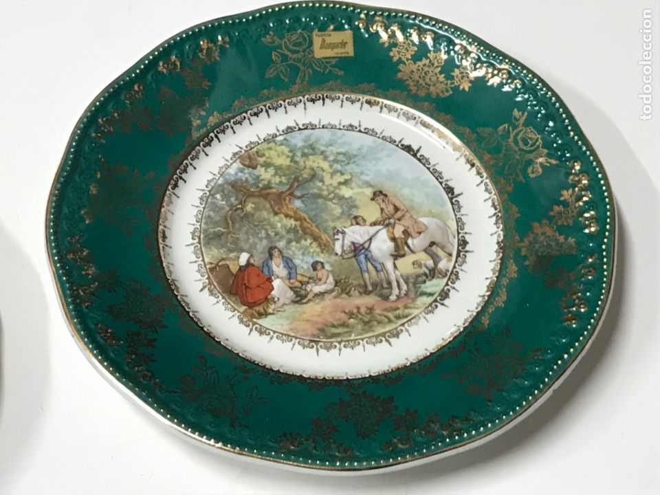 Segunda mano: 2 platos decorativos momparler 33cm - Foto 5