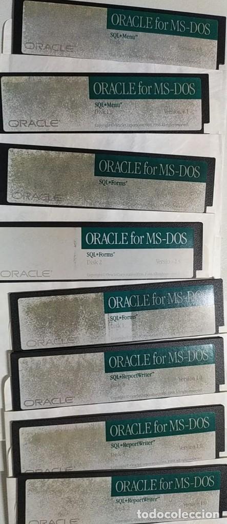 Segunda mano: Software original Oracle para MS-DOS (17 diskettes de 5,25 pulgadas) y caja de pl&aacute;stico - Foto 2