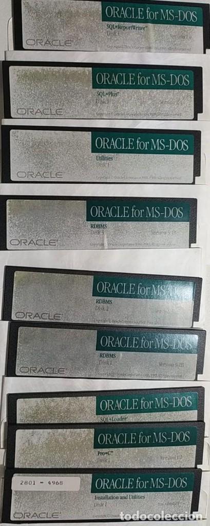 Segunda mano: Software original Oracle para MS-DOS (17 diskettes de 5,25 pulgadas) y caja de pl&aacute;stico - Foto 3