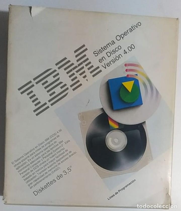 Segunda mano: IBM Sistema Operativo en Disco (DOS) Versi&oacute;n 4.00. Software original con documentaci&oacute;n original - Foto 1