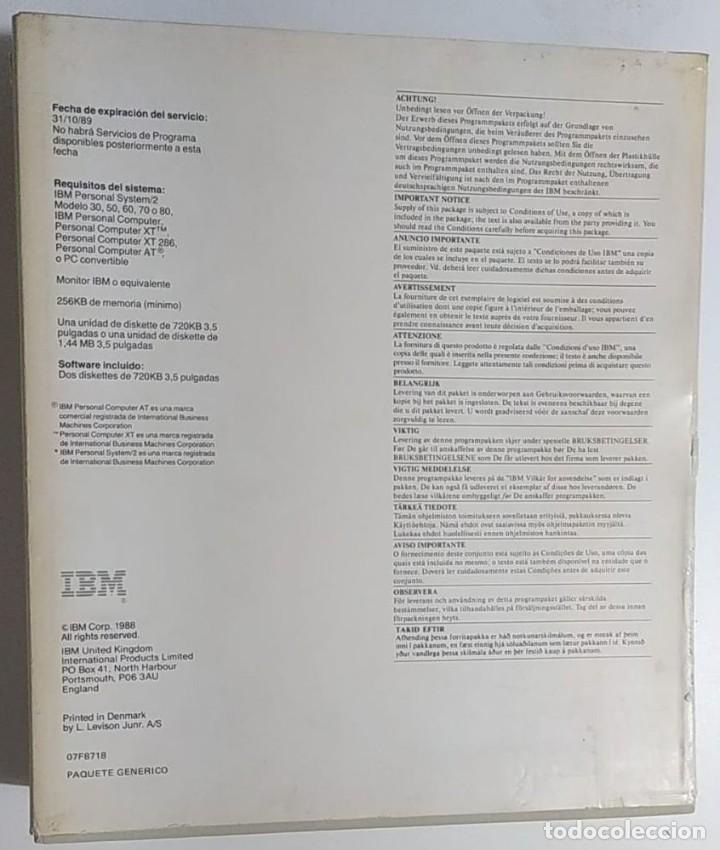 Segunda mano: IBM Sistema Operativo en Disco (DOS) Versi&oacute;n 4.00. Software original con documentaci&oacute;n original - Foto 2