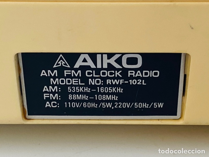 Segunda mano: Aiko Electronic Clock Radio Vintage - Foto 14