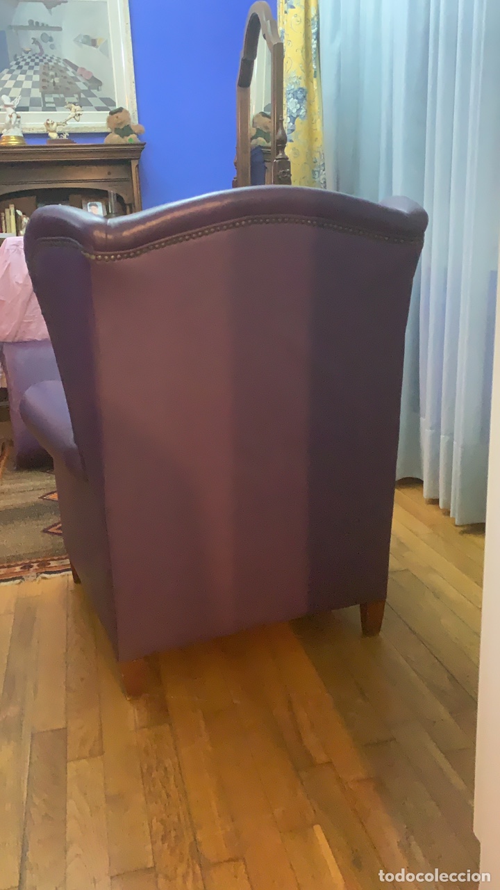 Segunda mano: Sill&oacute;n orejero de piel - Foto 3