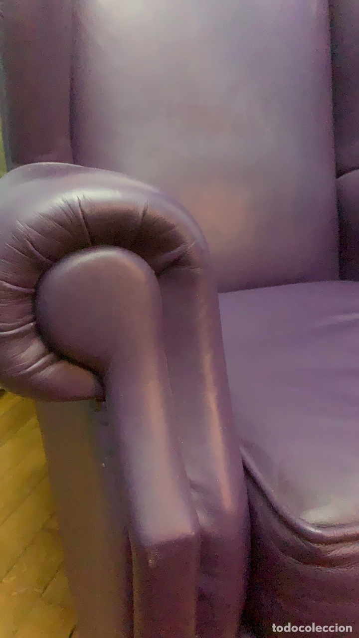 Segunda mano: Sill&oacute;n orejero de piel - Foto 4