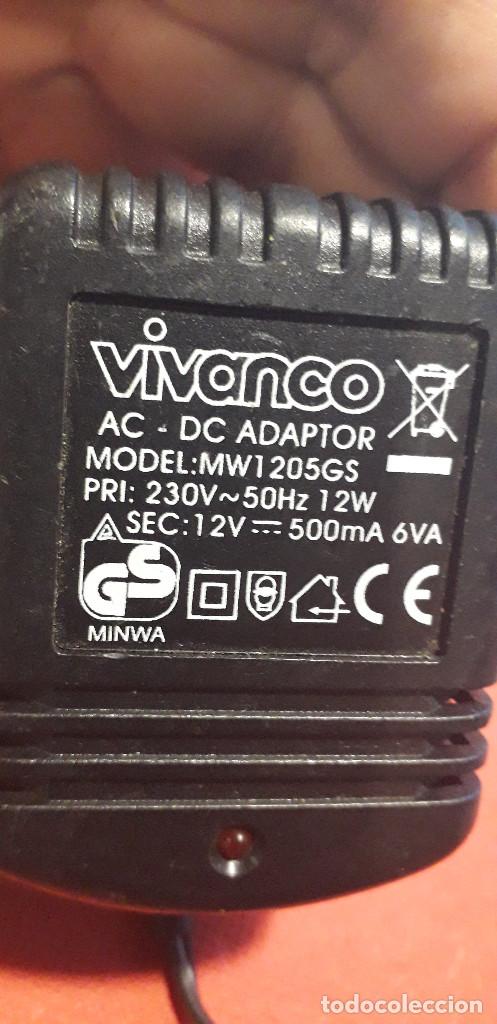 Segunda mano: 03-00163 -transformador VIVANCO-12 volt- 0.5 Amp- - Foto 2