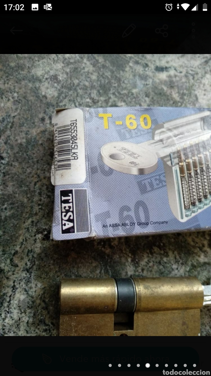 Segunda mano: Cerradura Tesa T-60 con dos llaves - Foto 6