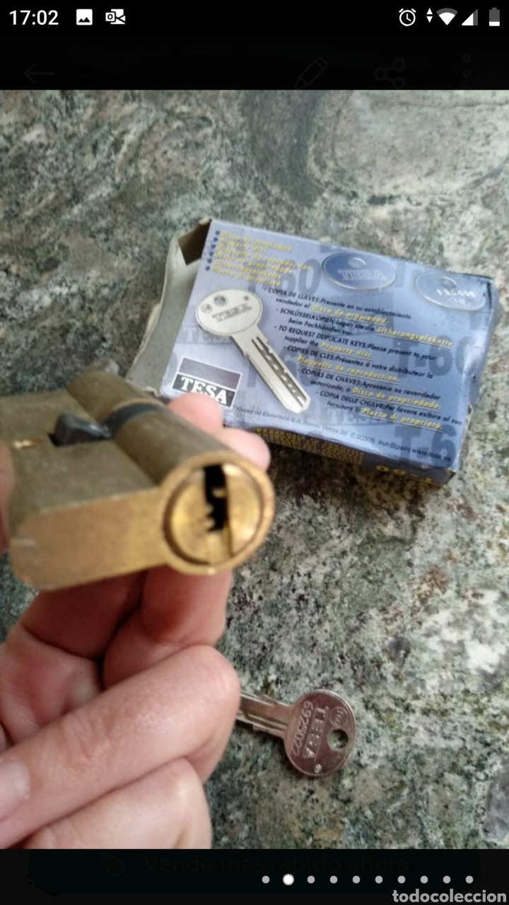 Segunda mano: Cerradura Tesa T-60 con dos llaves - Foto 8
