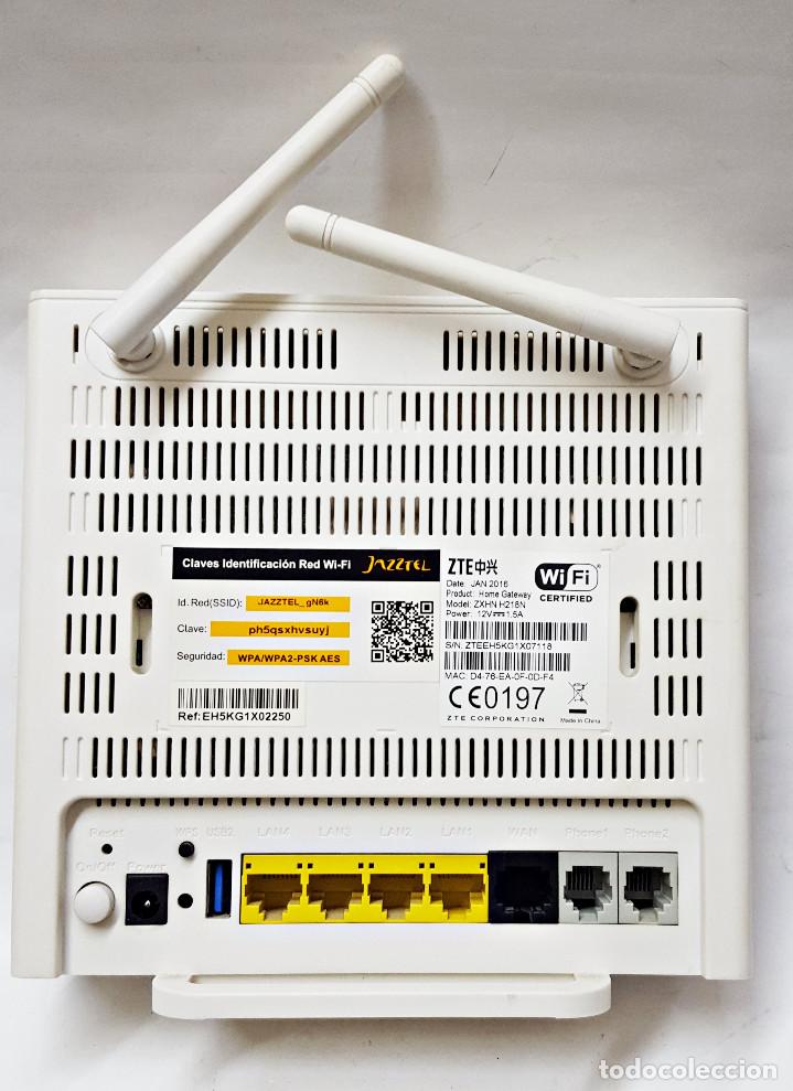 Segunda mano: Router Jazztel modelo ZTE H 218 N - Foto 3