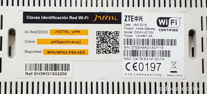 Segunda mano: Router Jazztel modelo ZTE H 218 N - Foto 4
