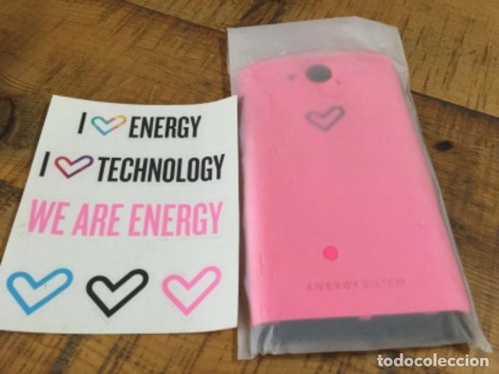 Segunda mano: ENERGY SISTEM - 2 CARCASAS DE M&Oacute;VIL + PEGATINAS - Foto 4