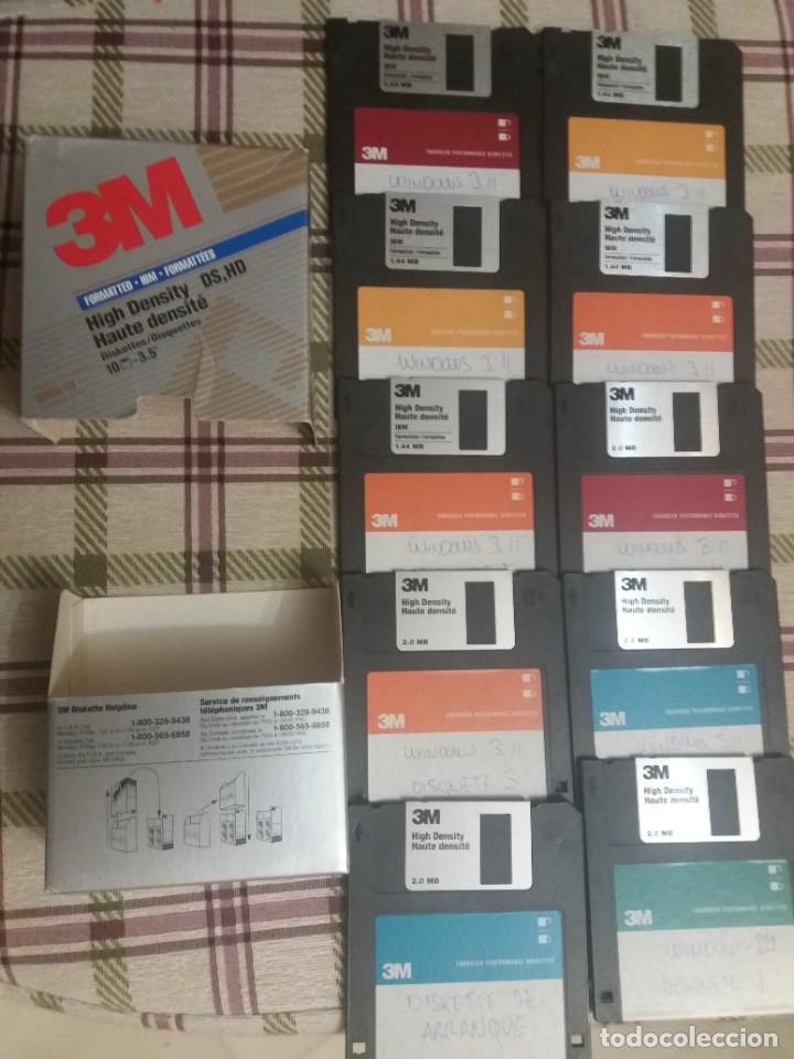 Second-Hand: DISKETTE. LOTE DE 10 DISKETTE, 3M- CAPACIDAD NOMINAL 2.0 MB. CON FORMATO IMB. 1,44 MB.