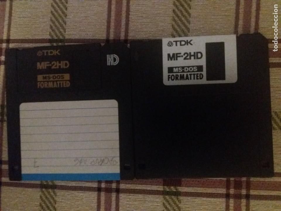 Segunda mano: DISKETTE. LOTE DE 2 DISKETTE HD, TDK- MF-2HD. MS-DOS FORMATED. - Foto 1