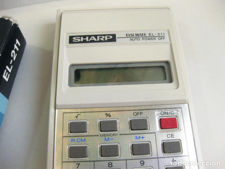 Segunda mano: ANTIGUA CALCULADORA SHARP ELSIMATE EL-211 - ELECTRONIC CALCULATOR N&ordm; 062 - Foto 2