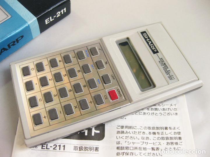 Segunda mano: ANTIGUA CALCULADORA SHARP ELSIMATE EL-211 - ELECTRONIC CALCULATOR N&ordm; 062 - Foto 3