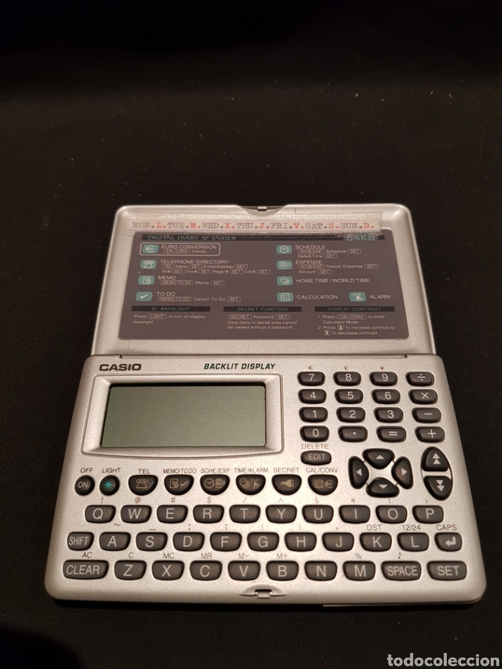 Segunda mano: Digital Diary Casio SF-3700ER 64KB. Backlit display. Agenda digital - Foto 2