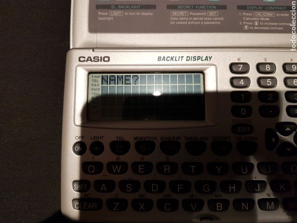 Segunda mano: Digital Diary Casio SF-3700ER 64KB. Backlit display. Agenda digital - Foto 4