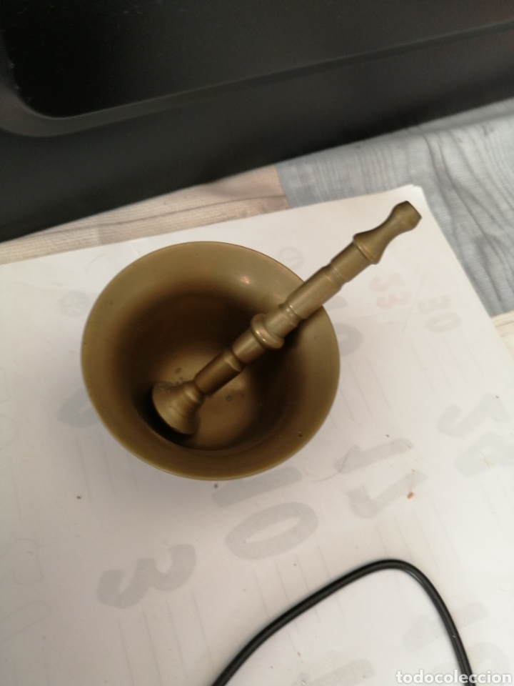 Segunda mano: Peque&ntilde;o Mortero /almirez de bronce - Foto 3