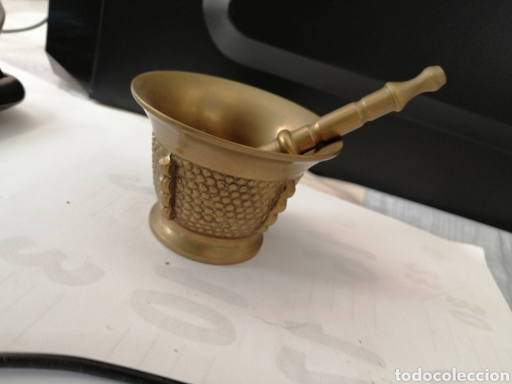 Segunda mano: Peque&ntilde;o Mortero /almirez de bronce - Foto 1