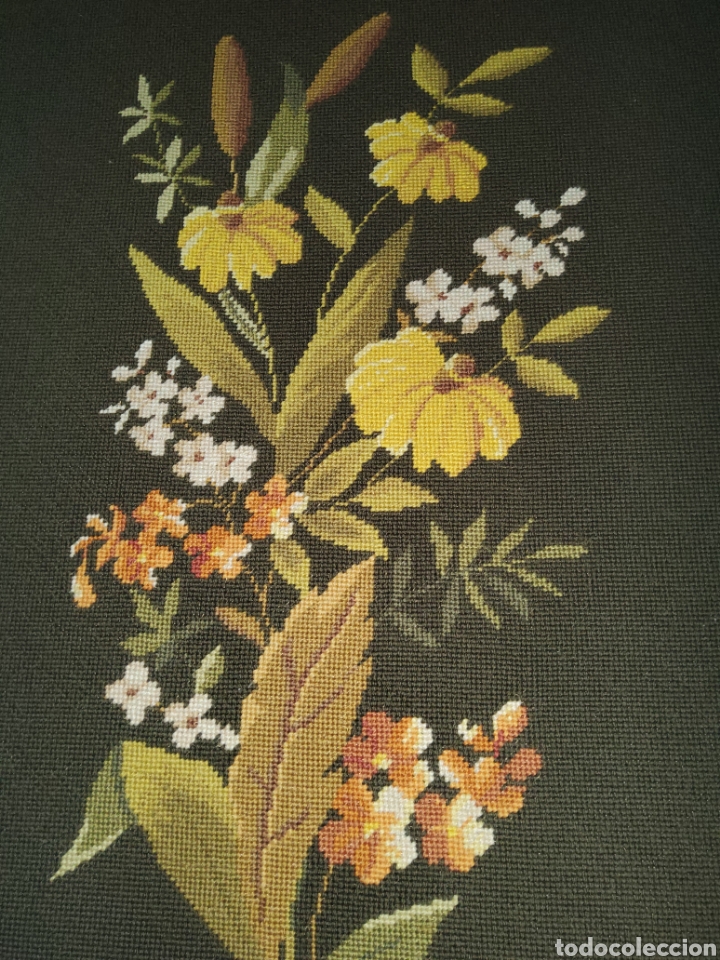 Segunda mano: Cuadro medio punto flores - Foto 2