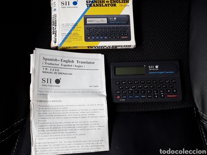 Segunda mano: TRADUCTOR ESPA&Ntilde;OL- INGLES Y CALCULADORA SEIKO TR-2200 - Foto 4