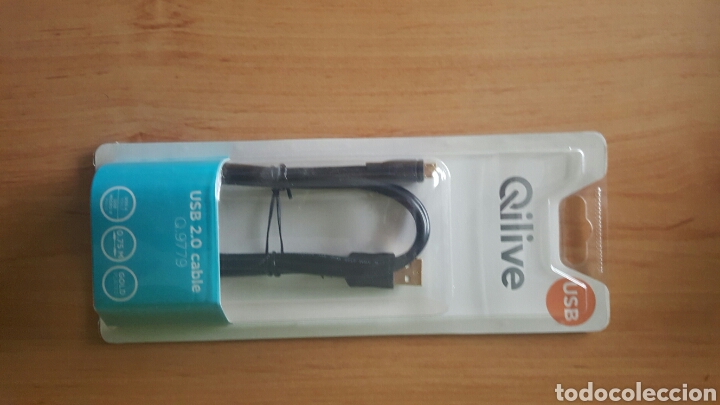 Segunda mano: CABLE USB 2.0 QILIVE - 0.75 MTS - PRECINTADO - Foto 1